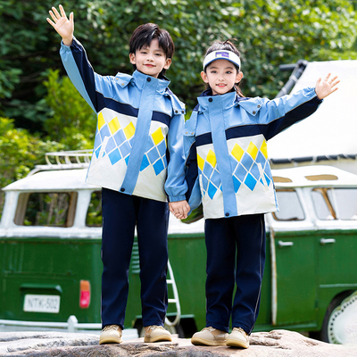 英伦风幼儿园园服套装夏季运动会儿童班服春秋装小学生校服三件套