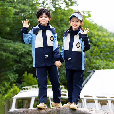 校服套装小学生春秋装英伦幼儿园园服校园儿童夏季运动三件套秋季
